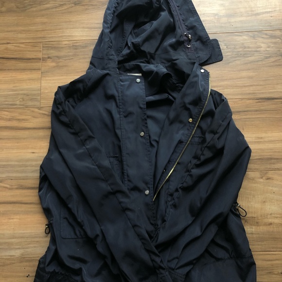 Zara Raincoat, Navy Women’s M - Picture 2 of 3